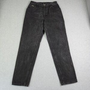 Wrangler Jeans Womens 10x32 Black Denim High Rise Streetwear Grunge Straight Leg